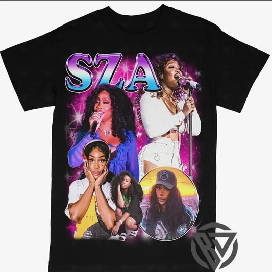 SZA Tee Shirt R&B Singer Rap Style Concert Tour Music Shirt