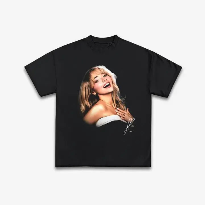 Sabrina Graphic Tee for Women - Summer Cotton T-shirt