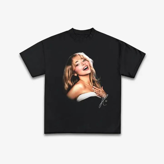 Sabrina Graphic Tee for Women - Summer Cotton T-shirt