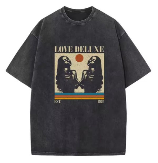 Sade Love Deluxe 2024 Shirts Vintage Harajuku Printing Summer Fans Gift Unisex O-Neck Short Sleeve Casual Cotton T-Shirts