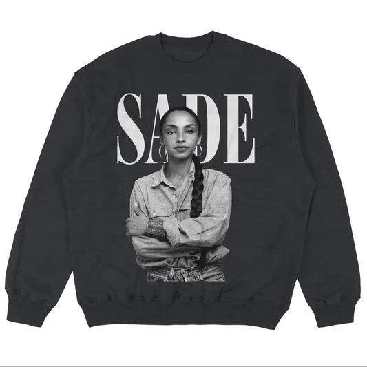 Sade World Tour Shirt for Men - Vintage 90s Pop Music Fan Sweatshirt - Womenswear, Pullover Hoodie Tops