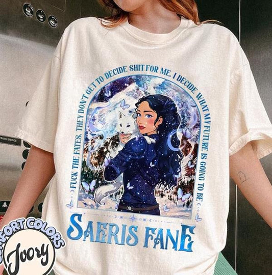 Saeris Fane Comfort Colors Shirt, F*CK the Fates Shirt, Quicksilver , Bookish , Callie Hart, Fantasy Romance Tee, Book Lover Gift