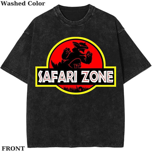 Safari Zone pokemon Graphic T-Shirt, Pokemon T-Shirt, PKM Shirt, Anime Funny Shirt, Vintage Tee Streetwear Shortsleeve Printed Womenswear