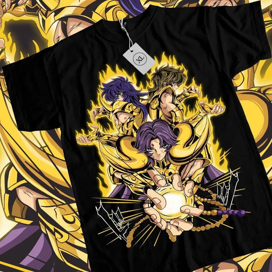 Saint Seiya T-Shirt S-4XL knights Of the Zodiac Hyoga Ikki Anime Shun Shirt Tshirt S-4XL