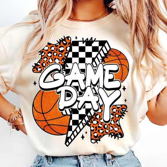 [Sale To 45% Off] Game Day Basketball T-Shirt, Retro Basketball Coquette T-Shirt, Mama Basketball Bow T-Shirt, Gift For Mom, Mother's Day Gift