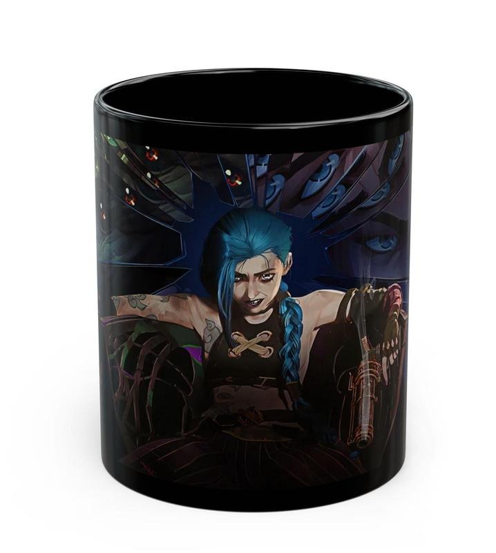 [Sale Up To 50%] Arcane Jinx Mug, League Anime Coffee Cup for Jinx Fans