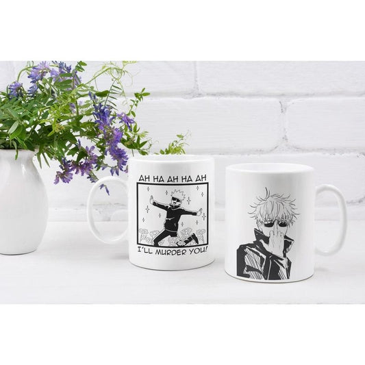 [Sale Up To 50%] Funny Gojo Satoru Mug, Double-Sided JJK Mug, Gift for Anime Coffee Fans