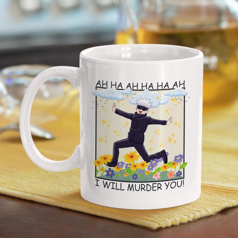 [Sale Up To 50%] Gojo Satoru Mug, Jujutsu Kaisen Gift, Ceramic Coffee Mug for Anime Fans