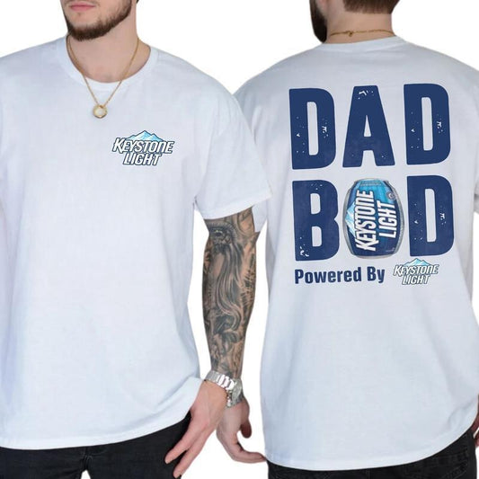 [Sale Up To 60%] Keystone Light Dad Bod TShirt Unisex Soft Cotton Classic Fit Funny Beer Drinking Tee Casual Everyday Wear Perfect Gift For Beer Lover