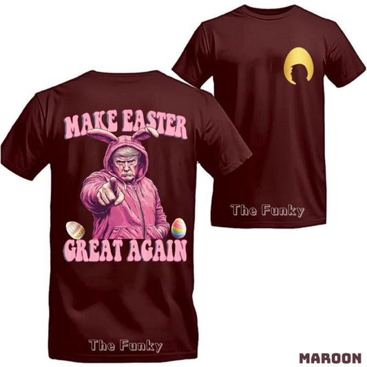 [Sale Up To 65%] Make Easter Great Again T-Shirt-sweatshirt-hoodie, Funny Trump Easter Bunny Hoodie, Political Parody Tee, Holiday Graphic Shirt, tshirt hot trend