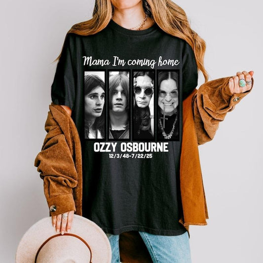 [Sale up to 30%]  Comfort Colors Ozzy Osbourne Shirt, No More Tour Shirt, Mama I'm Coming Home, RIP Ozzy Shirt, Ozzy Memorial Tee, Prince of Darkness