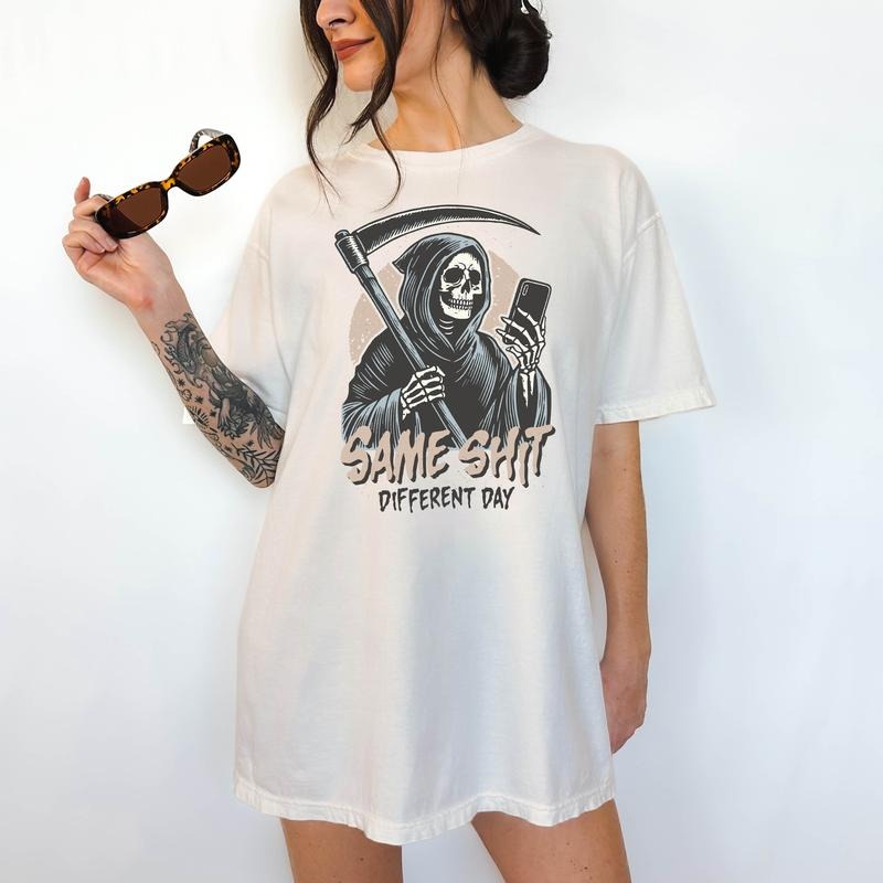 Same S!$t, Different Day- T-Shirt , Unisex Sizing, Funny Tee, Comfortable Shirt,  Halloween Theme