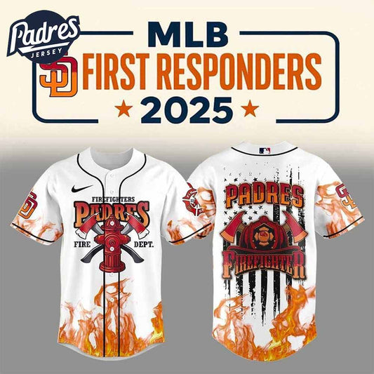 San Diego Padres Firefighter Appreciation Day 2025 Baseball Jersey - Padres Jersey Oasis: Elevate Your Baseball Style Game