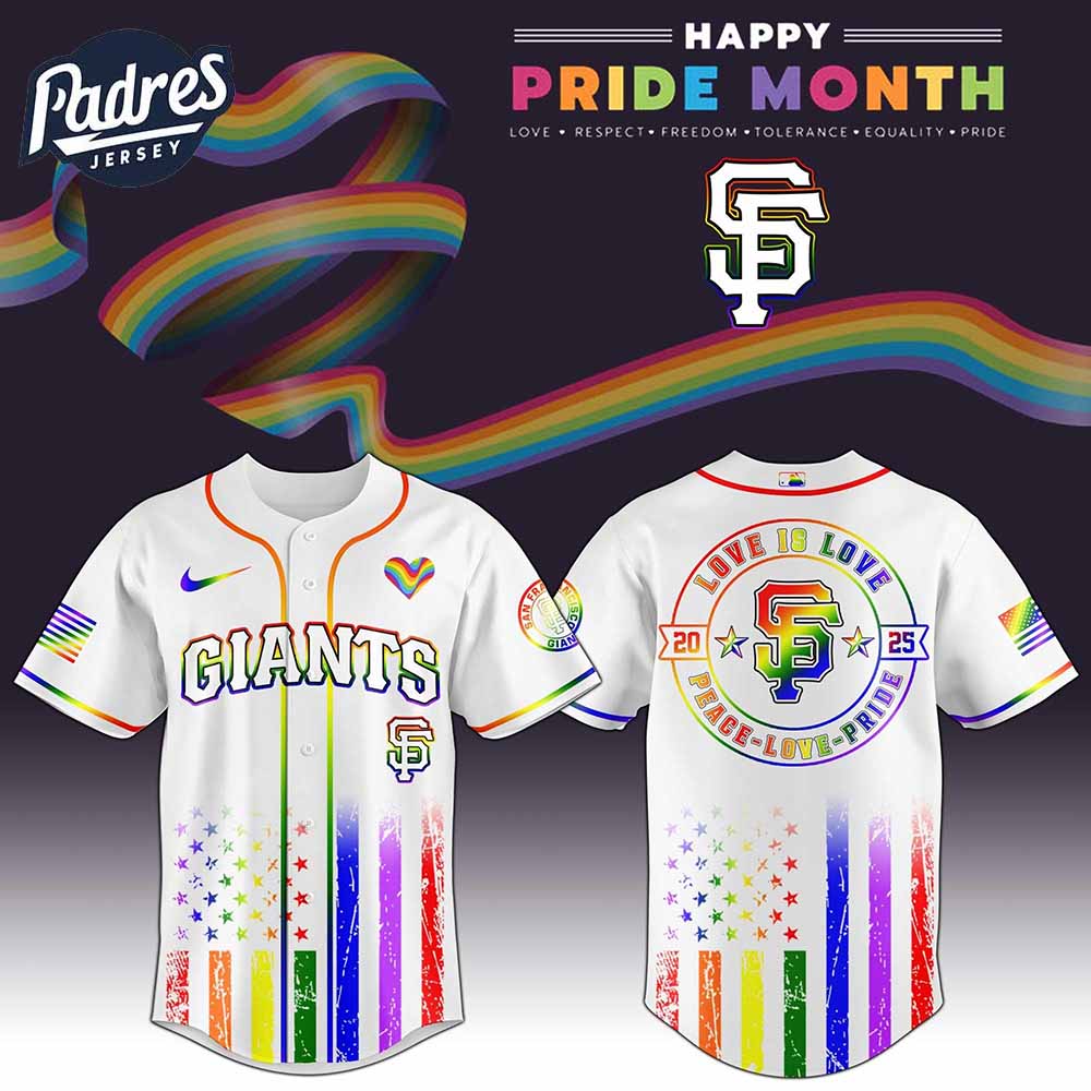 San Francisco Giants MLB x Happy Pride Month Baseball Jersey - Padres Jersey Oasis: Elevate Your Baseball Style Game