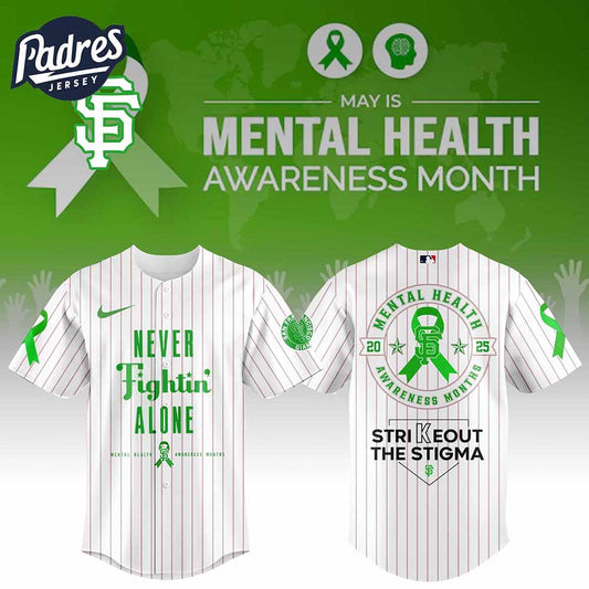 San Francisco Giants MLB x Special Mental Health Awareness Week Baseball Jersey - Padres Jersey Oasis: Elevate Your Baseball Style Game