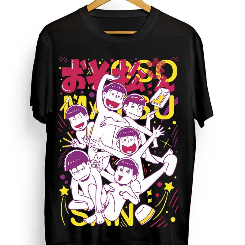 Sanrio Osomatsu-san Mr Osomatsu x Sanrio Characters T-Shirt S-4XL Anime Shirt Tshirt S-4XL