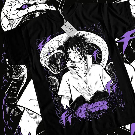 Sasuke Uchiha T-Shirt Naruto Jiraya Hinata Itachi Anime Horror Shirt All Sizestyle{n002}2