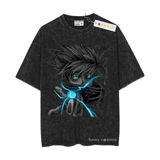 Satoru Gojo Sweatshirt, Jujutsu Kaisen Sweatshirt, Anime Sweatshirt, Vintage Sweater Basic Mineral Wash TShirt