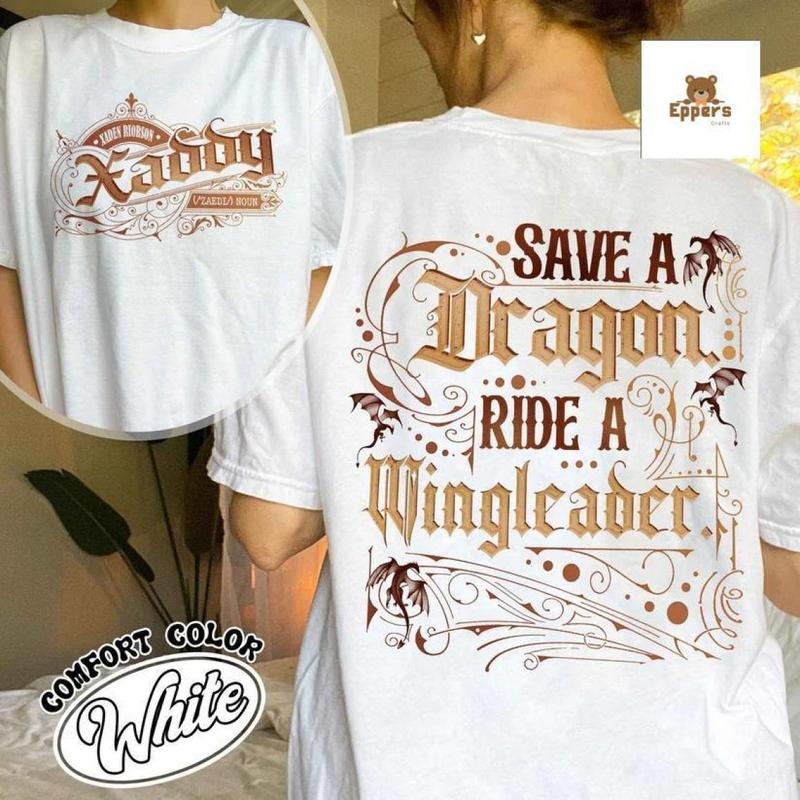 Save A Dragon Ride A Wingleader Shirt, Xaden Riorson Shirt, Dragon Riders Shirt, Wing Fan Merch Tee, Classic Fashion, Fits Every