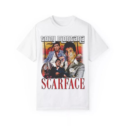 Scarface 90s Inspired Rap Unisex T-shirt, Al Pacino Tee, Vintage Movie Shirt, Graphic tee, Fashion Cotton, Vintage tee, Merch hip hop shirt