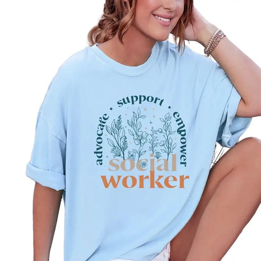 School Social Worker Shirt, Retro Social Work Shirt, Cute Sw Tshirts, Gift For Social Worker, Unisex T-Shirt, Gifts For Women Her, Short Sleeve Tee Shirt, Gift Ideas For Her, Gifts For Birthday Fit Top