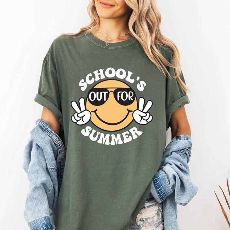 School's Out For Summer Shirt, Teacher Summer Shirt, Happy Last Day Of School Tee, End Of the School Year Tee, Last Day Of School