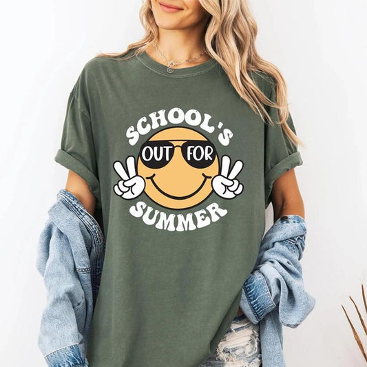 School's Out For Summer Shirt, Teacher Summer Shirt, Happy Last Day Of School Tee, End Of the School Year Tee, Last Day Of School