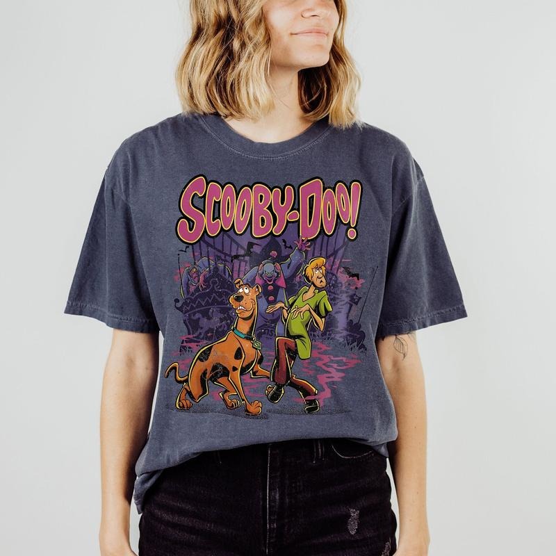 Scooby Doo Vintage T Shirt Horror Movie Tee Halloween T Shirt Halloween Gifts Scooby Doo Halloween Shirt Halloween Party Costume Shaggy