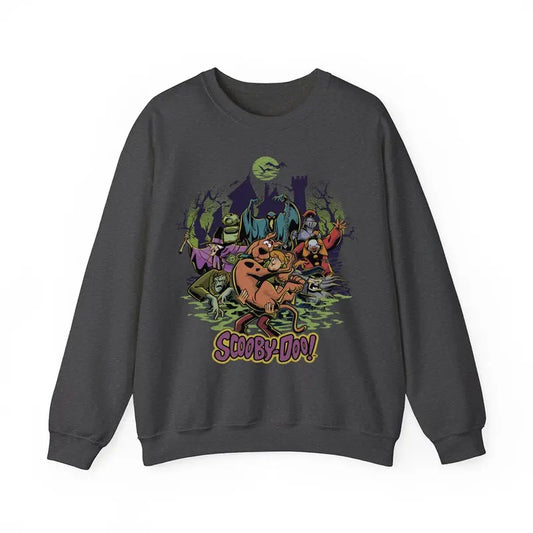 Scooby Sweatshirt, 90s Horror Movie Sweatshirt, Retro Halloween Sweatshirt, Scoobydoo Sweatshirts, Unisex Classic Cotton with Graphic Print in All Sizes, For Men, For Women