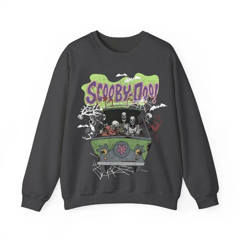 Scoobydoo Sweatshirts, Scooby Shirt, Horror Movie Sweatshirt, Retro Halloween Sweatshirt, Horror Movie Character Tee , Halloween Sweatshirt, Halloween tee, Unisex Classic Cotton with Graphic Print in All Sizes, For Men, For Women
