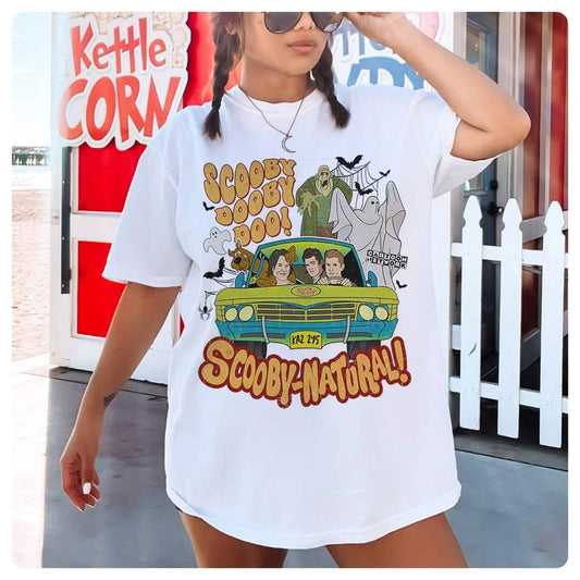 Scoobynatural Scooby Doo Shirt Supernatural Movie Shirt Scooby Doo Halloween Shirt Trick Or Treat Shirt Vintage Halloween Shirt style 02