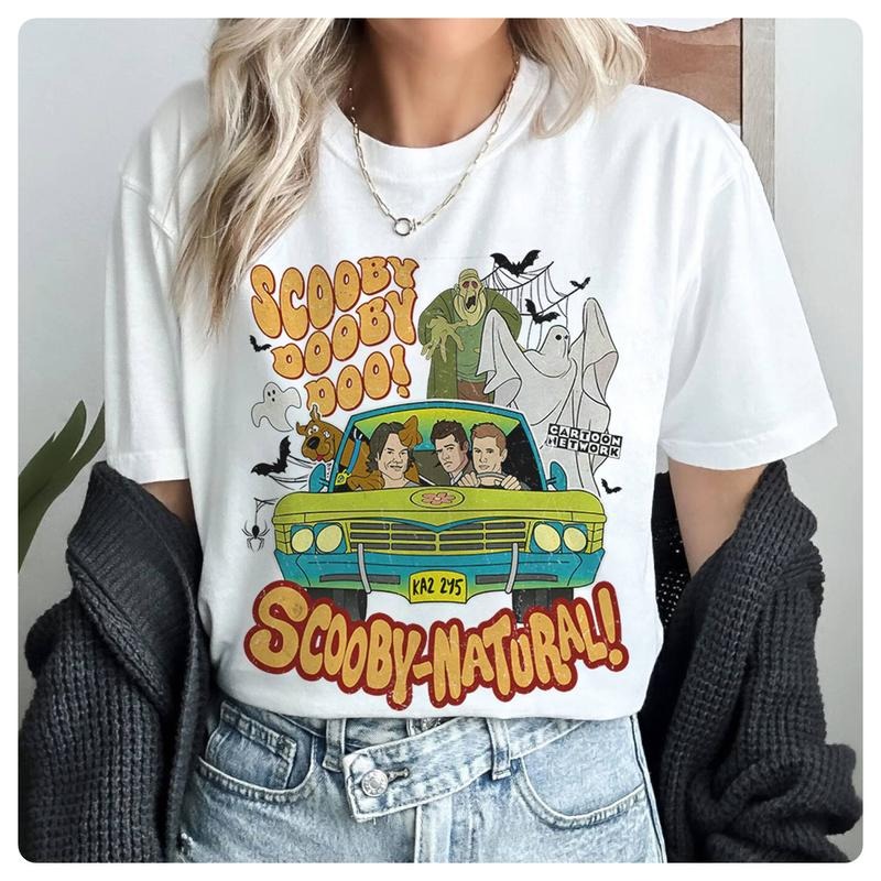 Scoobynatural Scooby Doo Shirt Supernatural Movie Shirt Scooby Doo Halloween Shirt Trick Or Treat Shirt Vintage Halloween Shirt