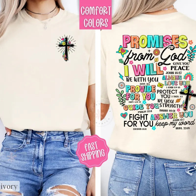 Scripture Shirt Comfort Colors, Christian Tees for Women, Religious Tshirts