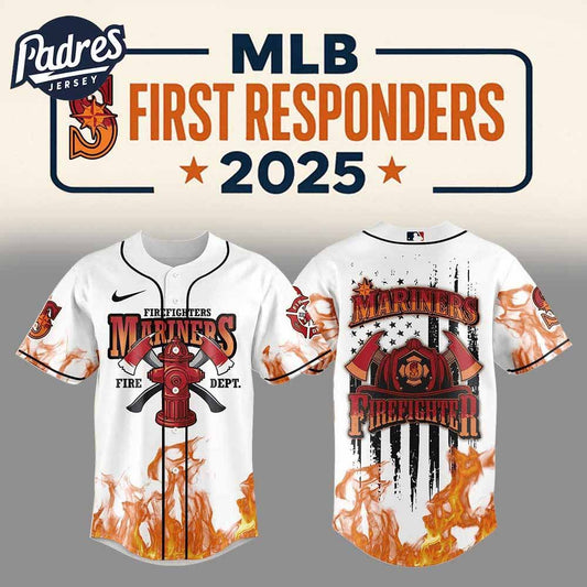Seattle Mariners Firefighter Appreciation Day 2025 Baseball Jersey - Padres Jersey Oasis: Elevate Your Baseball Style Game