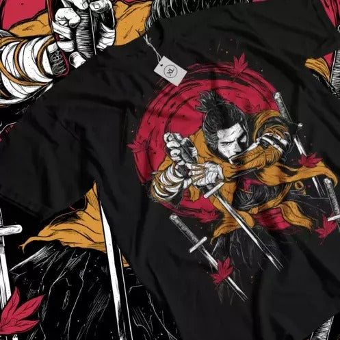 Sekiro Wolf T-Shirt Anime Vintage Special T-shirt Manga Shirts Anime Love shirt