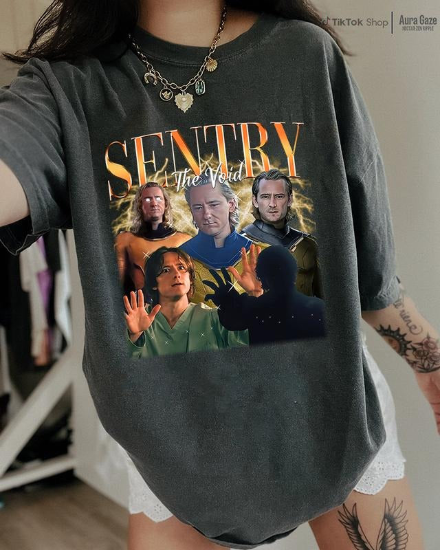 Sentry | Robert Bob Reynolds Unisex Shirt - The Void Comfort Colors Unisex Tshirt, Lewis Pullman 90s Retro, Merch Celebrity Crush