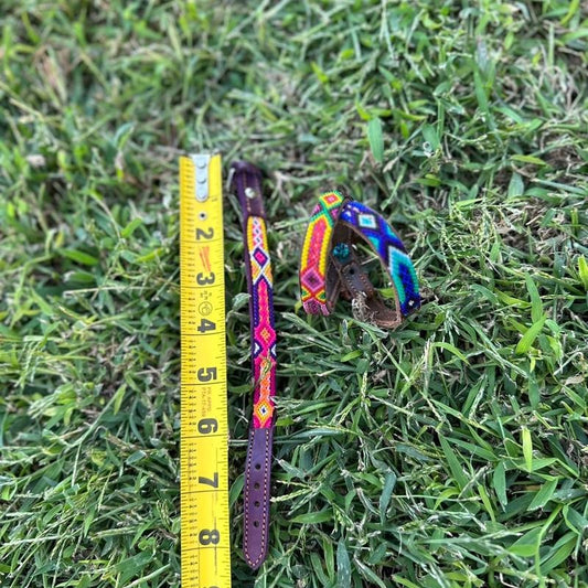 Set 3 xs embroidered dog collar