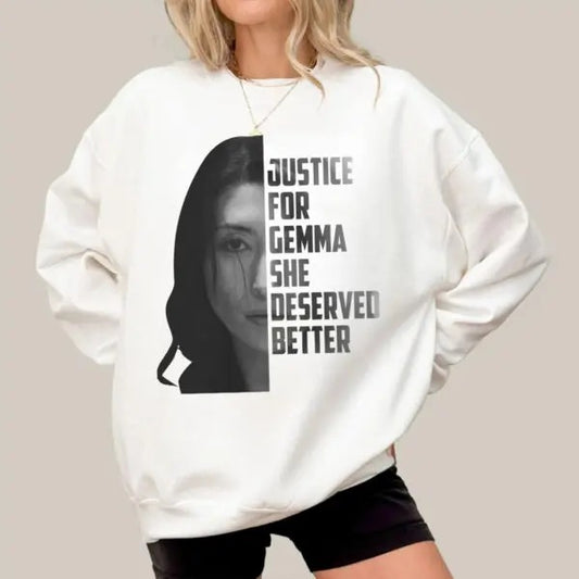 Severance Movie Justice For Gemma Ms Casey Shirt, Lumon TV Series Show Vintage Classic Movie Sweatshirt