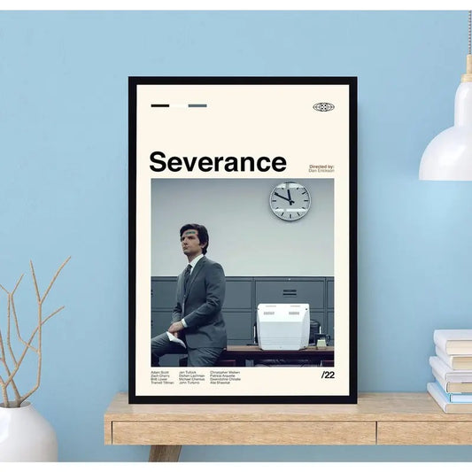 Severance TV Series Poster, Vintage Modern Art, Midcentury Film Wall Art