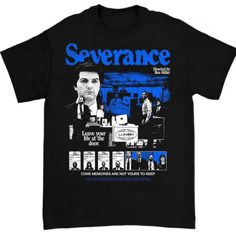 Severance TV Show Graphic Tee Lumon Industries Fan Shirt Retro T-Shirt