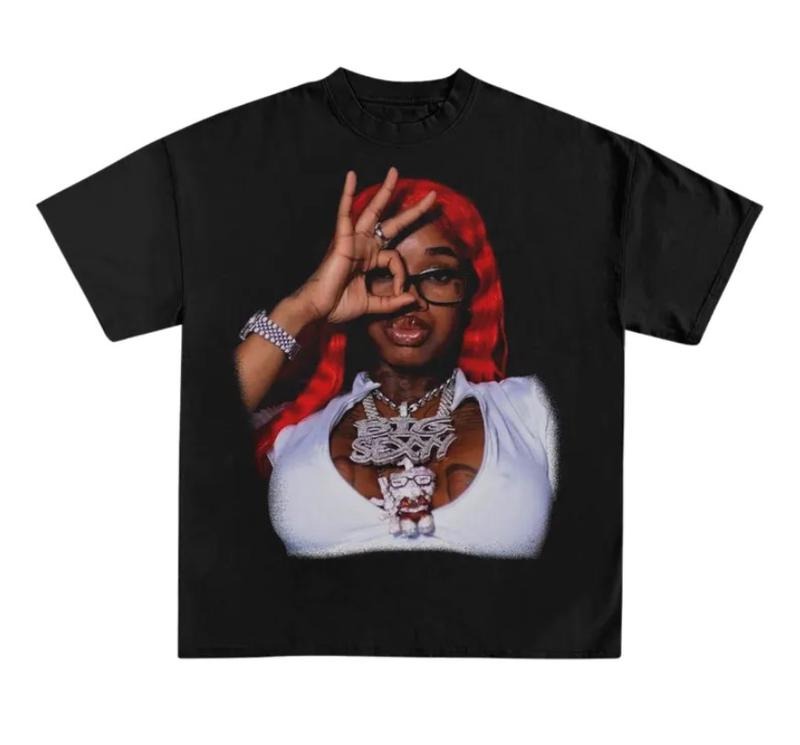 Sexyy Red shirt 4 President Rapper shirt, Sexxy Red concert tee Classic Cotton