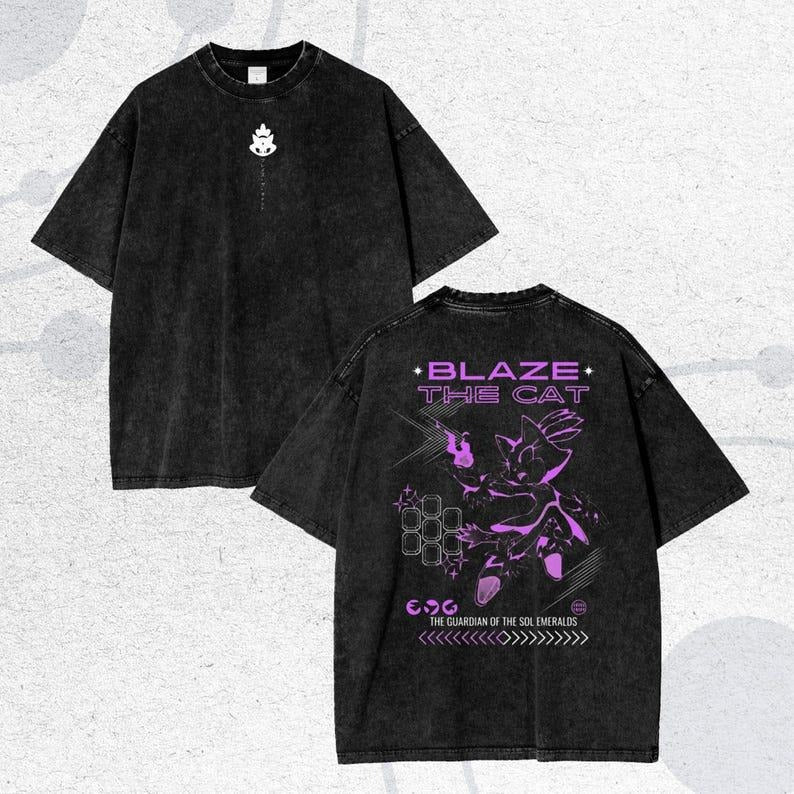 Shadow the Hedgehog Anime T-Shirt - Oversize Tee, The Hedgehog, Shadow the Hedgehog, Perfect Gift for Himstyle{n002}14