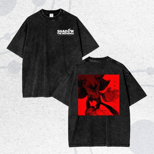 Shadow the Hedgehog Anime T-Shirt - Oversize Tee, The Hedgehog, Shadow the Hedgehog, Perfect Gift for Himstyle{n002}20