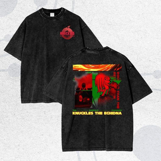 Shadow the Hedgehog Anime T-Shirt - Oversize Tee, The Hedgehog, Shadow the Hedgehog, Perfect Gift for Himstyle{n002}24