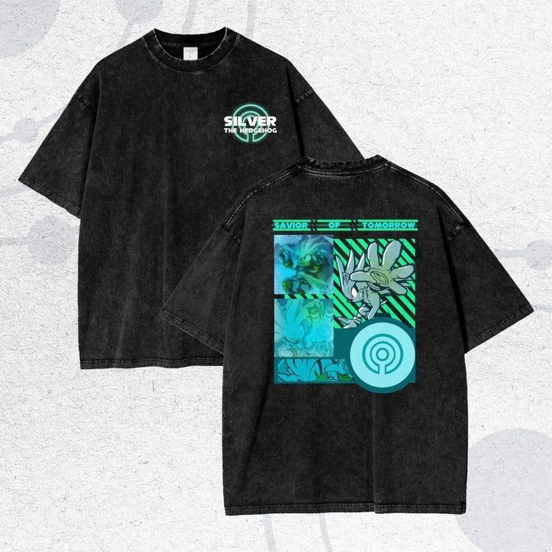 Shadow the Hedgehog Anime T-Shirt - Oversize Tee, The Hedgehog, Shadow the Hedgehog, Perfect Gift for Himstyle{n002}25