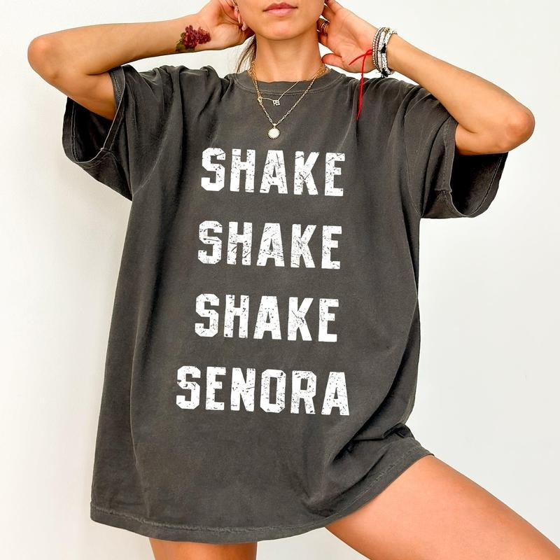 Shake Senora, Song, Jump In The Line, Belafonte, Halloween, Movie, Work Your Body, Beetle, Spooky, Skeleton, Witch Shirt, Women's Comfort Color Tee, Tshirt