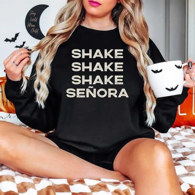 Shake Shake Shake Senora T-Shirt, Halloween T-shirt, Halloween Shirt,Fall Shirt,Funny Halloween shirt, Halloween Movie, Unisex Classic Cotton Tee with Graphic Print in All Sizes, For Men, For Women