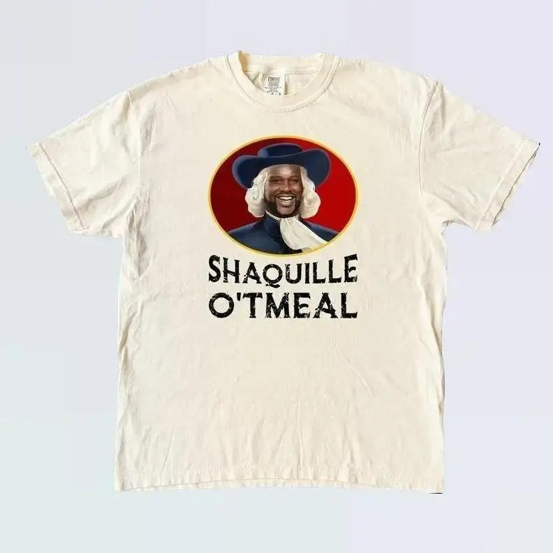 Shaquille O'tmeal Shirt, Shaquille O'tmeal Sweatshirt, Funny SweatShirt, Funny T-Shirt, Meme T Shirt, Casual Basic Crewneck Classic Cotton