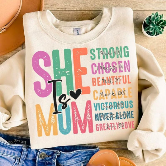 She is Mom PNG, Mom Shirt, Mom Life, Mother's Day Shirt