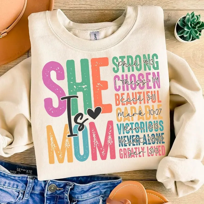 She is Mom Shirt, Retro Mother Shirt, Blessed Mom Shirt, Mom Shirt, Mom Life Shirt, Mother's Day Shirt, Mom Shirt, Gift for Mom, Retro Mama Quotes